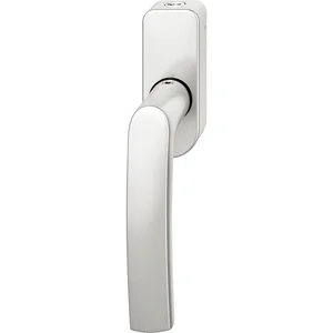 FSB Fenstergriff 34 1015 abschließbar ovale Rosette, Aluminium silber eloxiert