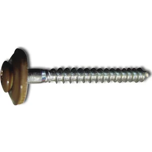 Spenglerschraube 4.5x 55 TX20 Edelstahl A2 Kopf beschichtet RAL8014 sepiabraun