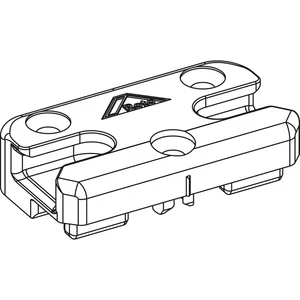 ROTO NT/NX SH-Schließstück PVC 13V mit Boden KBE/KÖMMERLING/TROCAL Zink
