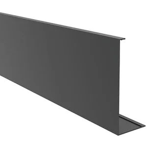 ECONOMY Abdeckprofil gerade, 2500 mm, Aluminium schwarz eloxiert