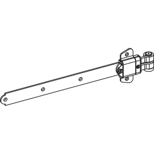 MACO RUSTICO Ladenlangband MMV Kröpfung fix 12 mm Austragung 16-24 mm schwarz