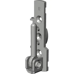 WINKHAUS Ecklager EL.HT.18-12.RS, 12/18-9V/13V, 130 kg, rechts, silber