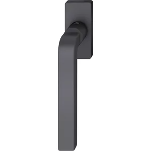 FSB Fenstergriff 34 1004 eckige Rosette, Aluminium schwarz matt