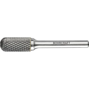 BOHRCRAFT HM-Frässtift Form C Walzenrund Kopf ø 10 mm Länge 20 mm Zahnung Z4