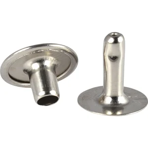 Hohlniete zweiteilig 3.5X 9.1 mm Stahl vernickelt / Großpackung