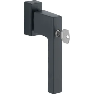 HOPPE Fenstergriff TOULON Sperrzylinder, VK 32-42 mm, Aluminium schwarz matt