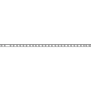 MACO HS Verbindungsstange flach, gelocht, L=2708 mm, Stahl verzinkt (359643)