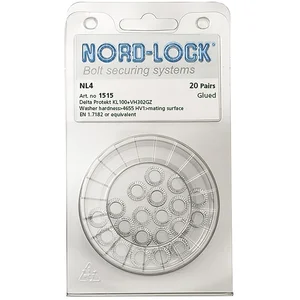 NORD-LOCK Keilsicherungsscheiben NL 4 zinklamellenbeschichtet, - Blister SB-20