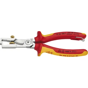 KNIPEX Abisolierzange mit Kabelschere StriX VDE 1366T, mit Befestigungsöse