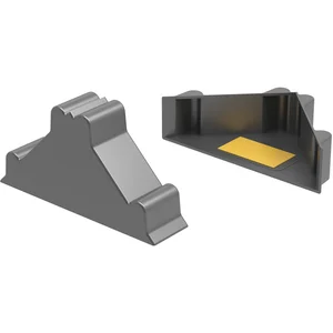 Kantenschutzecke offen schwarz 16 x 48 x 48 mm