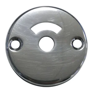 Rosette WC WG AB6, ø 51 mm, mit Sichtschlitz, Aluminium poliert