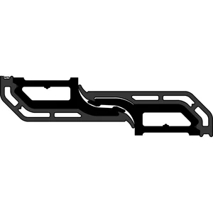GU-937/934 HS Mittelstoßsicherung-Set Flügelabstand 16-22 mm L=2400 mm schwarz