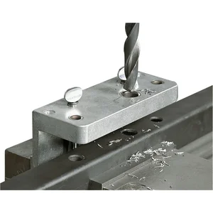 Bohrschablone 3970LS für Schiebetorschlösser, verstellbar, Stahl verzinkt