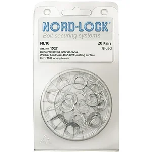 NORD-LOCK Keilsicherungsscheiben NL10 zinklamellenbeschichtet, - Blister SB-20