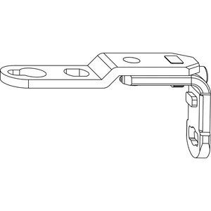 MACO MM Drehbandarm AS/PVC/DTuni für Dreh-Kippbandstulp 120 kg, silber (202271)