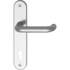 Drückergarnitur WG 1700L - auf Schild PZ 88, 38 - 43, silber eloxiert