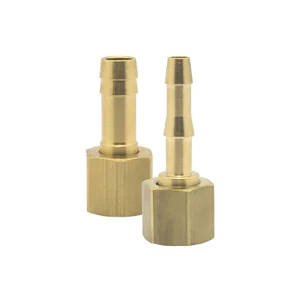 Druckluft Schlauchtülle Messing mit Überwurfmutter IG 3/8" für 6 mm Schlauch