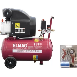 ELMAG Kolbenkompressor EUROAIR 220/8/24 W SET-Aktion