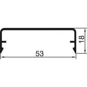 THYSSENKRUPP Syprotech Klipsabdeckung 53/18 Alu blank L=7000 mm