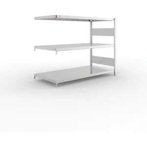 META Steck-Anbauregal 1025 x 1300 x 600 mm 3 Fachböden 230 kg