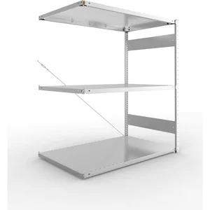 META Steck-Anbauregal 1500 x 1300 x 800 mm 3 Fachböden 230 kg