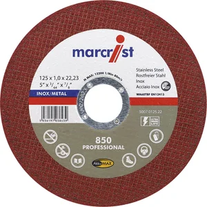 MARCRIST Trennscheibe gerade 125 x 1.0 x 22,2mm Inox