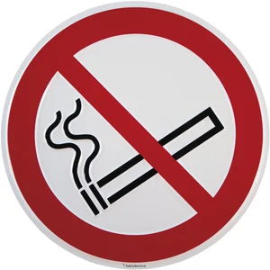 Verbotsschild Rauchen verboten Symbol rund 200 mm