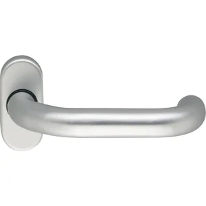 Drückerlochteil D 116 - auf Rosette, VK: 8 mm, silber eloxiert