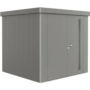 BIOHORT Gerätehaus Neo 2B quarzgrau-metallic Doppeltür