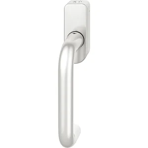 FSB Fenstergriff 34 1070 abschließbar ovale Rosette, Aluminium silber eloxiert