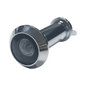 Türgucker ø 14 mm, Weitwinkel 200°, TS 35-55 mm, Messing verchromt