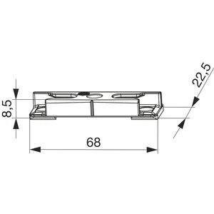 MACO Schließteil iS PVC 12/20- 9, TROCAL/DELTAPLAST, silber (96573)