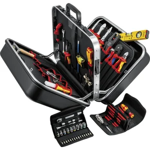 KNIPEX Elektro-Werkzeugkoffer BIG Twin 002142, 63-teilig, ABS-Kunststoff schwarz