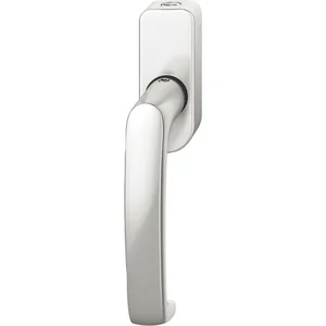 FSB Fenstergriff 34 1045 abschließbar ovale Rosette, Aluminium silber eloxiert