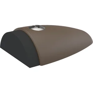 KWS Bodentürpuffer 2090, 90 x 60 x 25mm, Aluminium dunkelbraun eloxiert