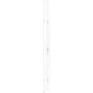 GU Schließleiste Secury Automatic MR2,Stulp 2310mm,Nutlage 13 LI, verzinkt