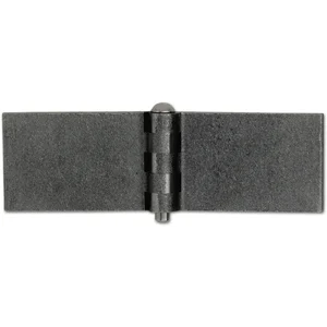 Anschweißscharnier Rolle ø 22 mm, Bandlappen 75x60 mm,Stahl blank