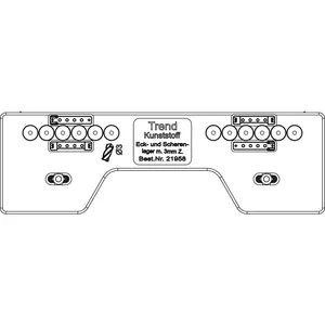 MACO Bohrlehre für Eck-/Scherenlager PVC mit 3 mm Positionszapfen