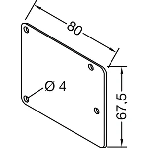 GUTMANN Deckel für Dachrinne P2030, Aluminium blank