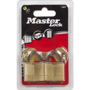 MASTER LOCK Vorhangschloss 130 EURT Messing, Breite 30 mm, gleichsperrend SB-2