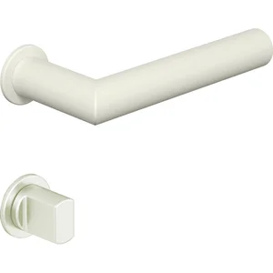 HEWI Drückergarnitur Serie 162 - mit Rundrosetten WC, weiß matt