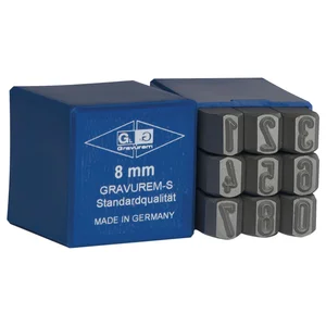 Schlagziffern-Satz Standard 10 mm