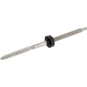 Stockschraube M10x250 mit EPDM-Dichtung - Edelstahl A2 vormontiert
