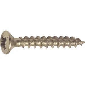 Spanplattenschraube Linsensenkkopf 3.5x 35 Vollgewinde Pozidriv 2 vermessingt