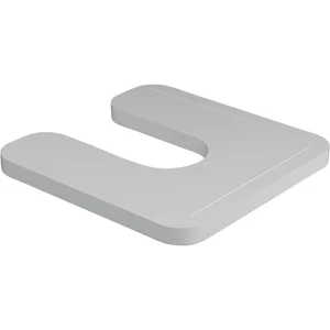 Montageplatte mit Schlitz 70 x 70 x 3 mm Kunststoff