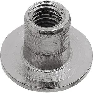 Hülsenmutter Flachkopf M10x18 Stahl vernickelt