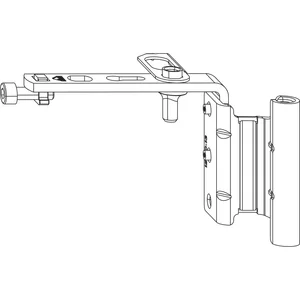 ROTO NX Falzaxerarm T 12/20-13 PVC rechts silber