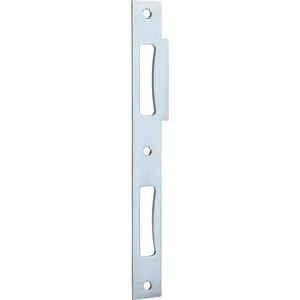 Doppeltürschließblech eckig, 210 x 24 x 2 mm, Stahl verzinkt silberfärbig