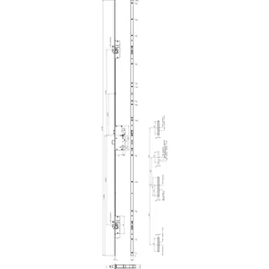 KFV MFV-Schloss BS 2600 DIN, DM 65, Stulp 20 mm eckig, silber verzinkt