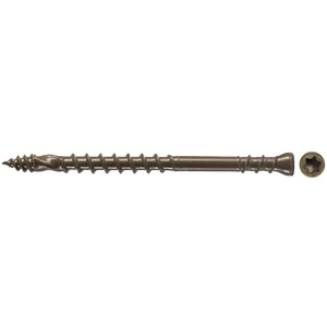 FISCHER Terrassenschraube Zylinderkopf 4.3x60 TX15 beschichtet Inhalt 250 Stück